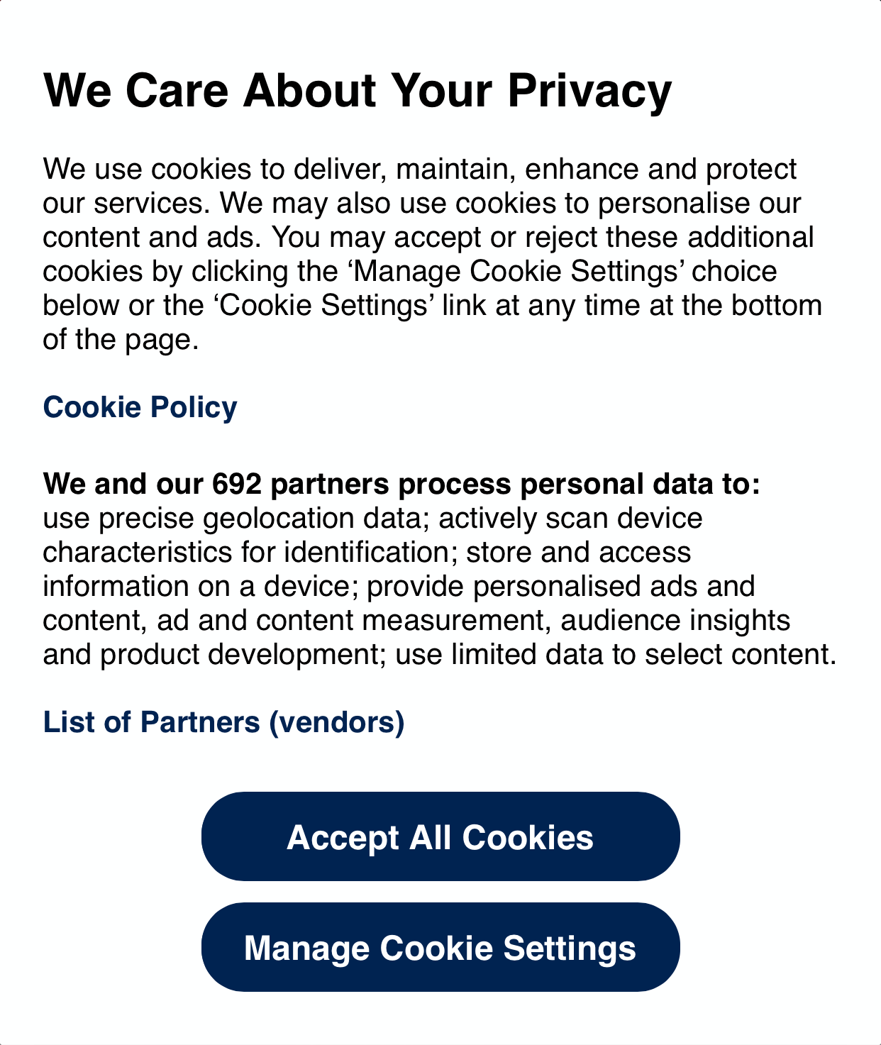 Inspiration for Moxistan.com's privacy policy