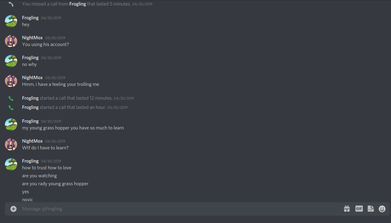 Discord screenshot