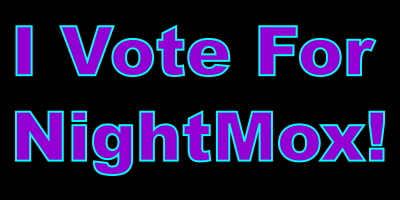 I Vote For NightMox Sticker