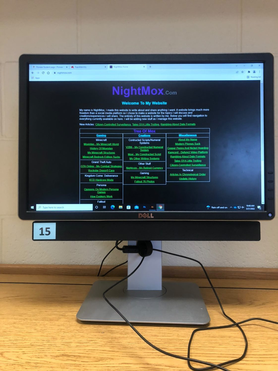 NightMox.com in class