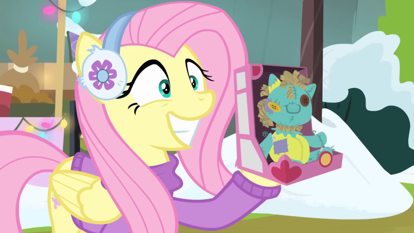 Flutters with toy