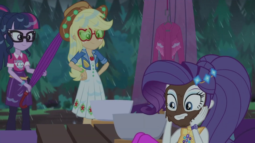Rarity wears blackface