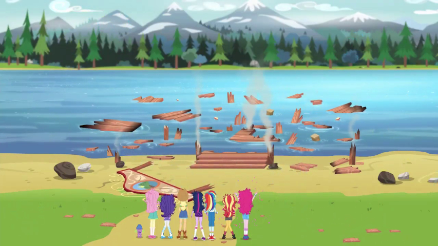 Pinkie blows up the dock.
