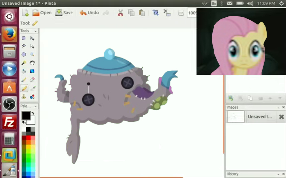 Fluttershy makes elephant