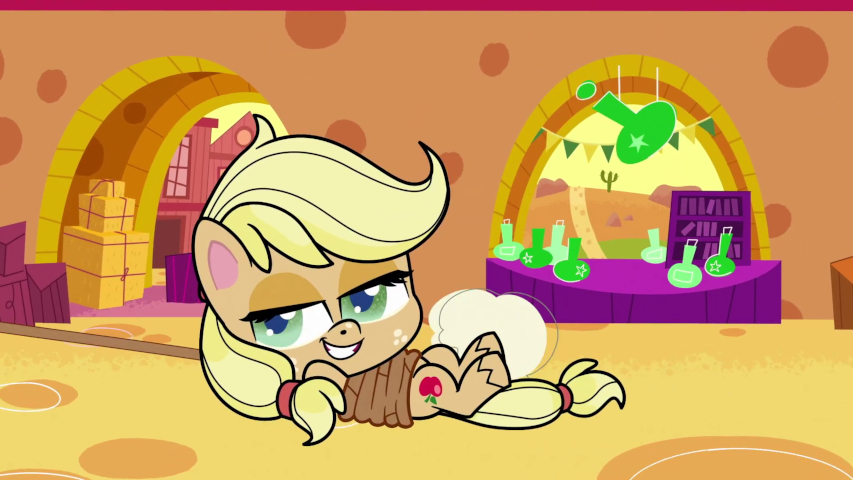Applejack tied up