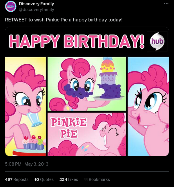 Pinkie's birthday