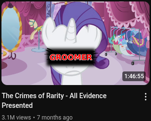 Rarity is a groomer.