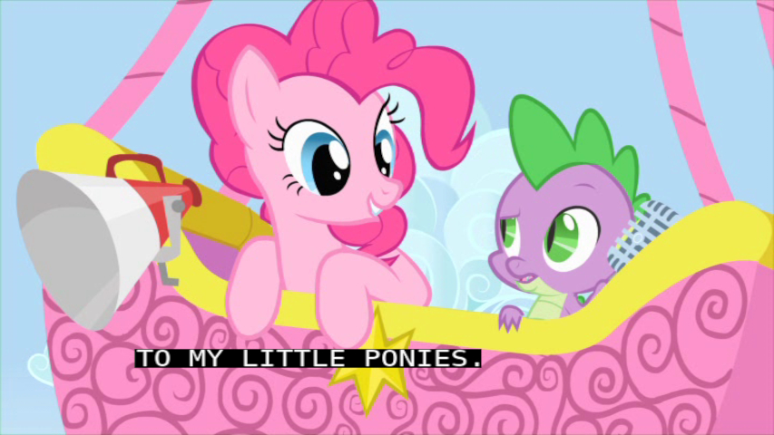 Pinkie says the thing.