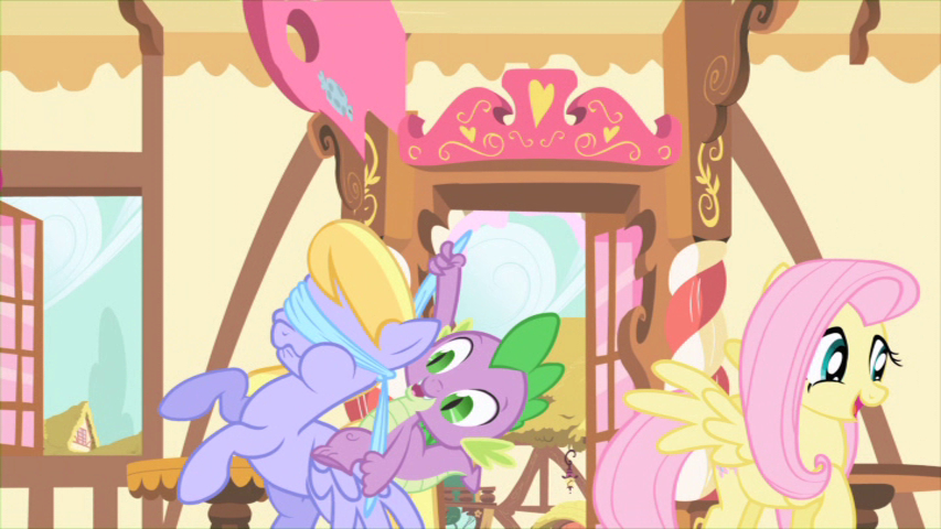 WTF is Spike doing to this pony?