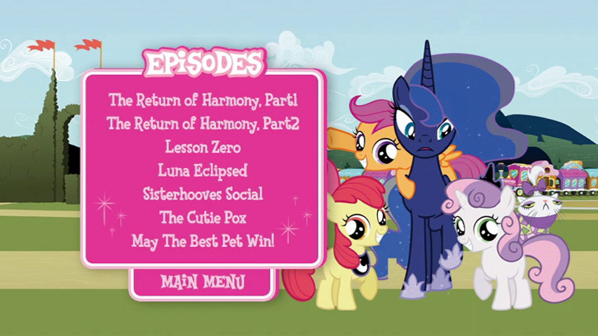 What's Apple Bloom doing with Luna's crest?