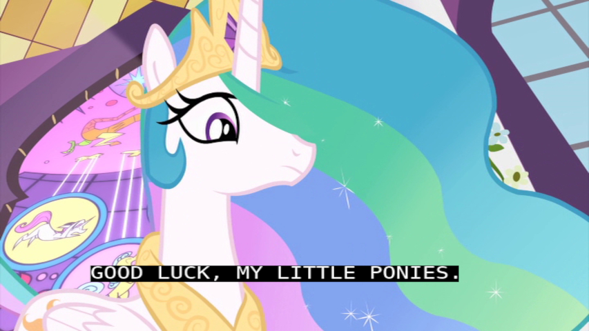 Celestia say the thing.