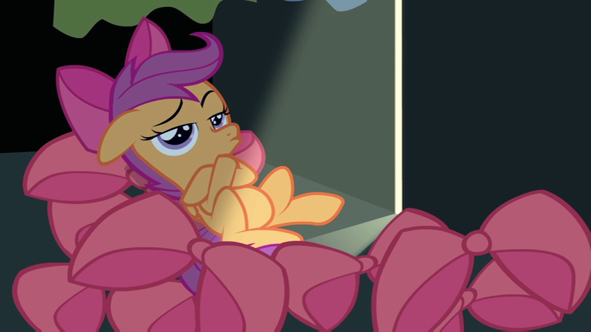 Scootaloo in the closet