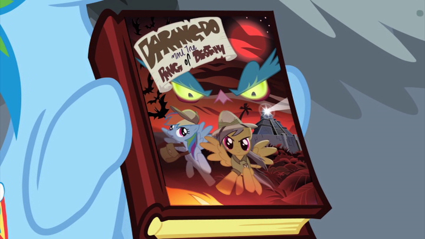 Rainbow Dash on Daring Do cover