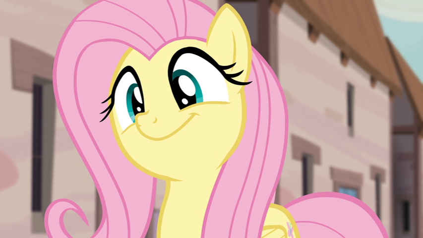 Fluttershy is buying to the propaganda.