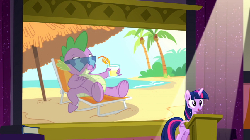Spike doing his job well