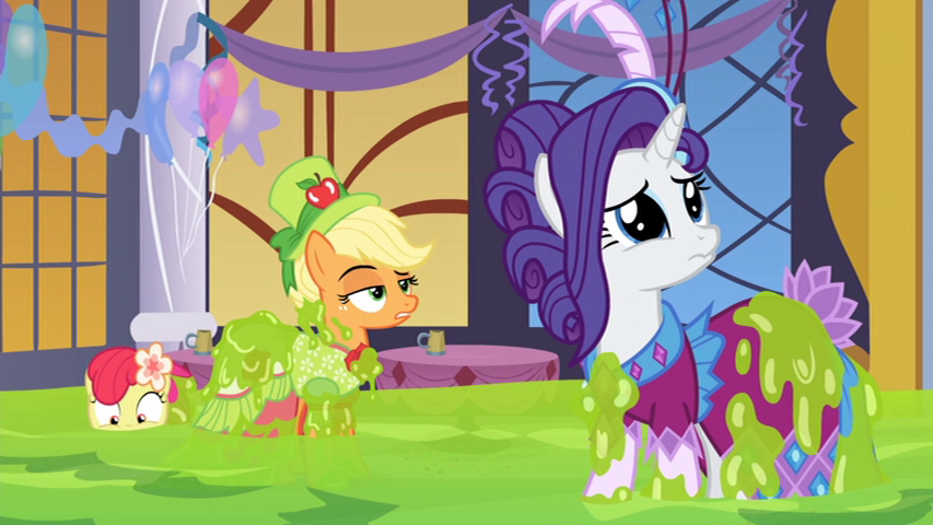 Apple Bloom can't breathe.