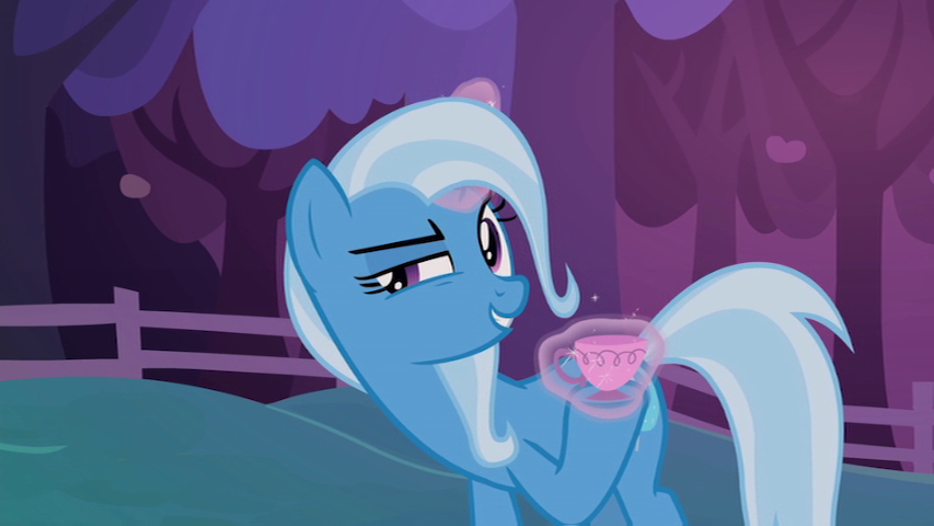 Trixie with teacup