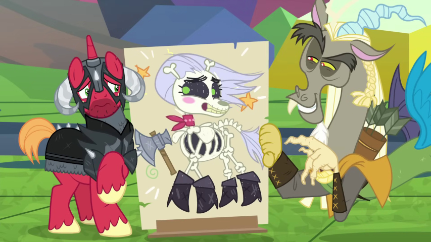 Skeleton mare