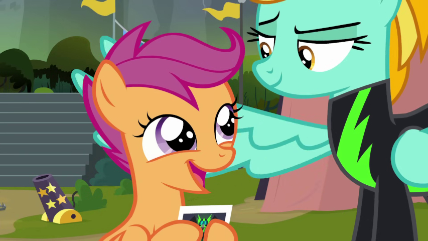 Scoots and Lightning Dust
