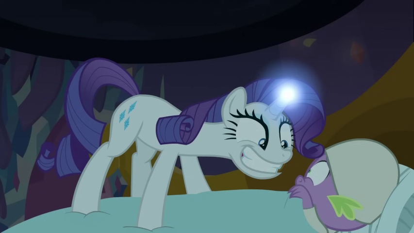 Rarity scares Spike