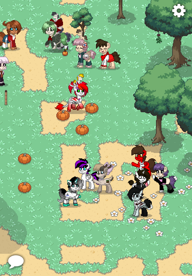 Pony Town swastika with ponies nazi saluting.