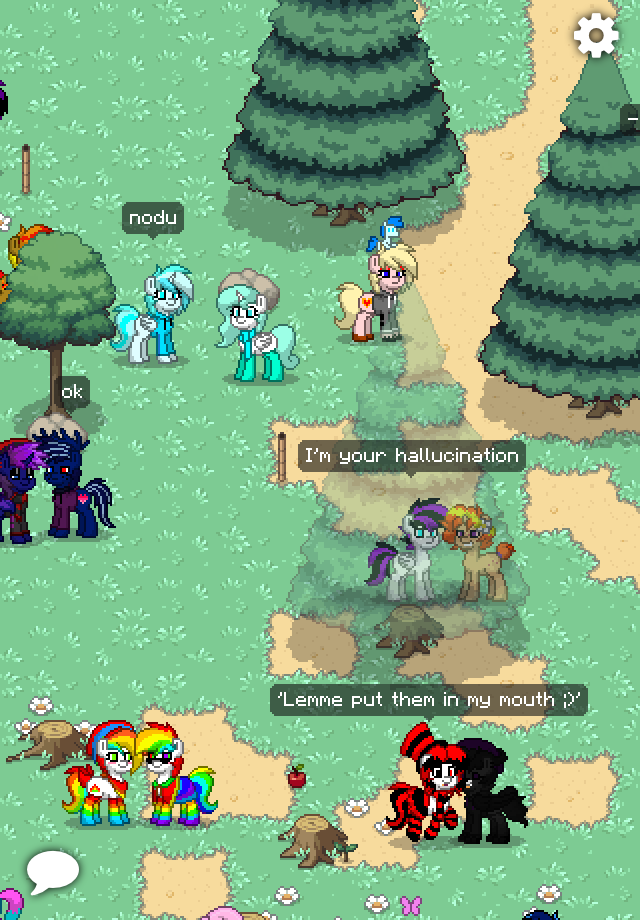 Me telling pony I'm a hallucination.