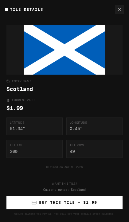 Scotland tile