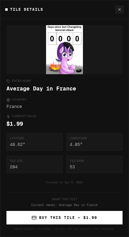 Starlight France tile