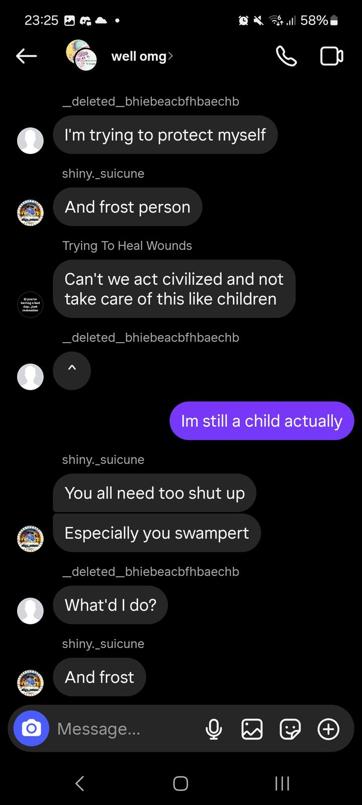 Group chat with Swampy